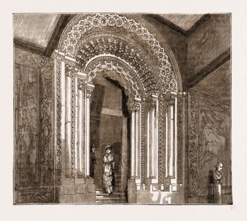 NORMAN DOORWAY, DURHAM UNIVERSITY, UK, 1883