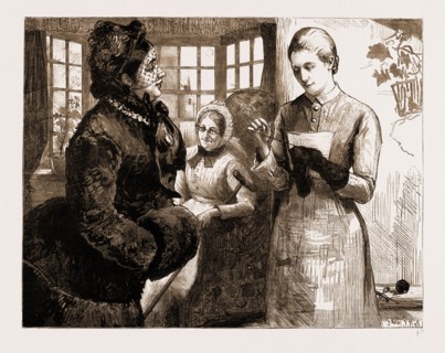 LIKE SHIPS UPON THE SEA, DRAWN BY SYDNEY HALL, 1883; "What a firstrate maid you would make, my