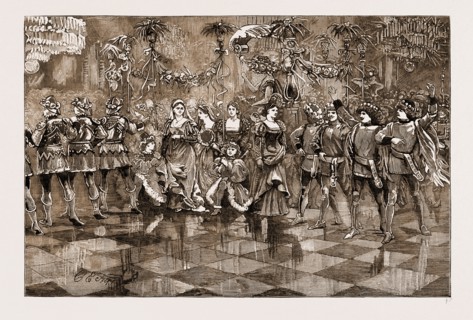 THE SILVER WEDDING OF THE IMPERIAL PRINCE AND PRINCESS OF GERMANY, 1883: THE MINNE DANCE