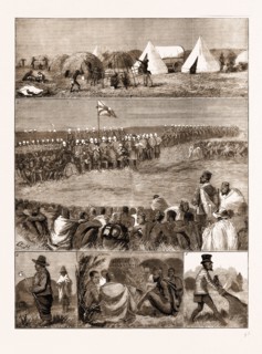 THE RESTORATION OF CETEWAYO, THE INSTALLATION AT INTONYANENE, 1883. 1. Cetewayo's Temporary Kraal