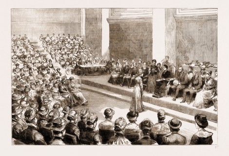 BEATRICE DISTRIBUTING THE PRIZES TO THE SUCCESSFUL STUDENTS OF THE FEMALE SCHOOL OF ART, QUEEN