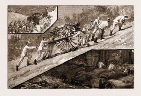 THE VOLUNTEER REVIEW AT BRIGHTON: THE MARCH DOWN OF THE BAGGAGE GUARD OF THE ARTISTS' CORPS (20TH