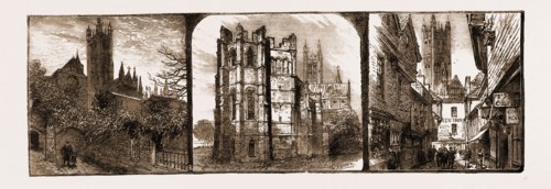 CANTERBURY, UK, 1883: THE DARK ENTRY, BECKET'S CROWN, BUTCHERY LANE