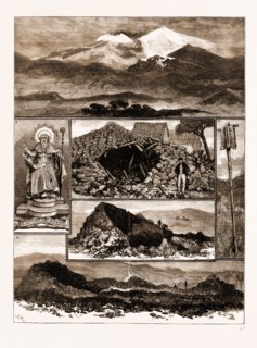 THE ERUPTION OF MOUNT ETNA, SICILY, 1883: 1. View of the Upper Regions of Etna, from the Scene of
