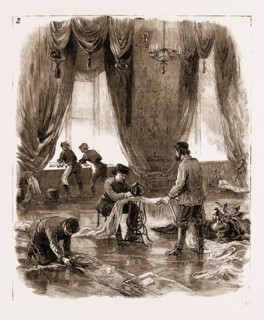 THE CORONATION OF THE CZAR OF RUSSIA, 1883: PREPARATIONS IN THE KREMLIN, MOSCOW, Scrubbers and