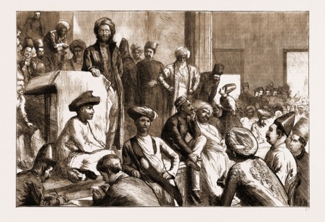THE NATIVE AGITATION IN INDIA: A MEETING IN THE TOWN HALL, BOMBAY, IN SUPPORT OF MR. ILBERT'S