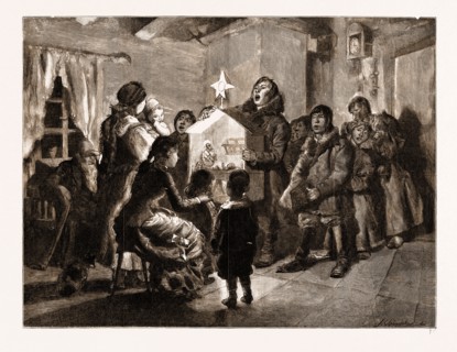 SINGING CHRISTMAS CAROLS IN RUSSIA, 1883