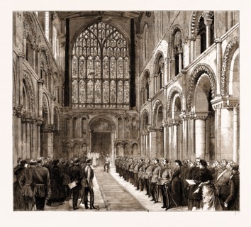 LORD NAPIER OF MAGDALA UNVEILING IN ROCHESTER CATHEDRAL A MEMORIAL WINDOW TO THE OFFICERS AND MEN