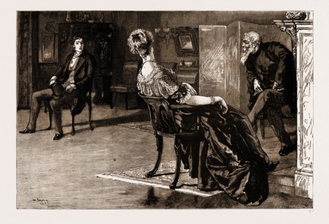 THIRLBY HALL, DRAWN BY WILLIAM SMALL, 1883; Lady Constance looked me full in the face, and laughed,