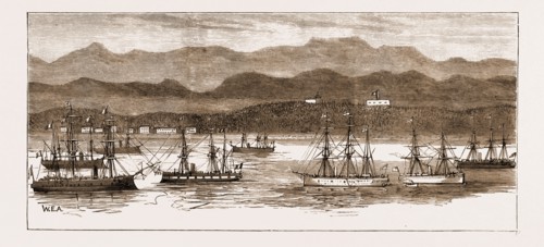 MADAGASCAR, THE "TAYMOUTH CASTLE" LEAVING TAMATAVE WITH DESPATCHES FOR THE MAURITIUS, JUNE 28,
