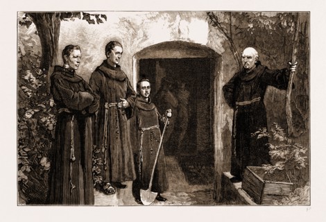 THE TOMB OF CHARLES X., GORITZ, WHERE THE LATE COMTE DE CHAMBORD WAS BURIED, 1883