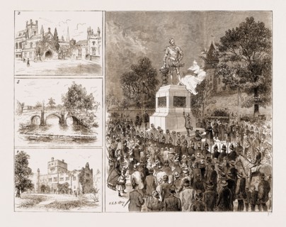 THE DRAKE COMMEMORATION AT TAVISTOCK, DEVONSHIRE, UK, 1883: 1. The Portreeve of Tavistock Unveiling