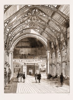 THE NEW ULSTER CONSTITUTIONAL CLUB, MAY STREET, BELFAST, OPENED BY SIR STAFFORD NORTHCOTE, OCTOBER