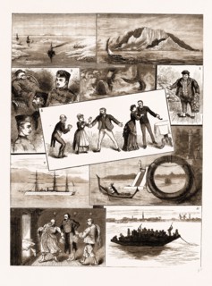 LIFE ON BOARD AN INDIAN TROOPSHIP, 1883: 1. Lake Timsah, Suez Canal. 2. Aden. 3. Some of the