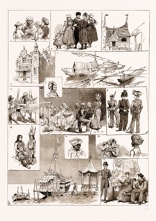 SOME STRAY NOTES AT THE AMSTERDAM EXHIBITION, THE NETHERLANDS, 1883: 1. A Turkish Merchant Selling