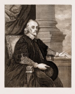 PORTRAIT OF DR. WILLIAM HARVEY, BY CORNELIUS JANSEN, IN THE POSSESSION OF THE ROYAL COLLEGE OF