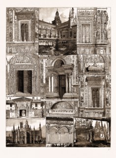THE CERTOSA OF PAVIA, ITALY, 1883: 1. Third. Window of FaÃ§ade. 2. The Smaller Cloister. 3. Fourth