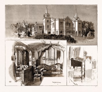 THE NINETY-NINTH BIRTHDAY OF SIR MOSES MONTEFIORE: SKETCHES AT HIS RESIDENCE, EAST CLIFF LODGE,