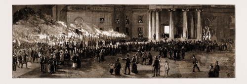 THE NEW GOVERNOR-GENERAL OF CANADA: FAREWELL DEMONSTRATION TO LORD LANSDOWNE AT BARONSCOURT,