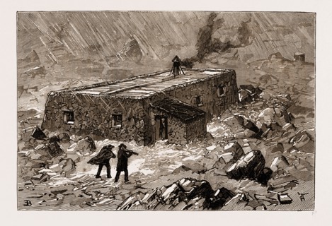 THE NEW METEOROLOGICAL OBSERVATORY ON THE SUMMIT OF BEN NEVIS, SCOTLAND, UK, 1883