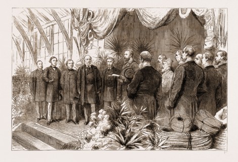 THE LAST OF THE INTERNATIONAL FISHERIES EXHIBITION: THE PRINCE OF WALES DECLARING THE EXHIBITION