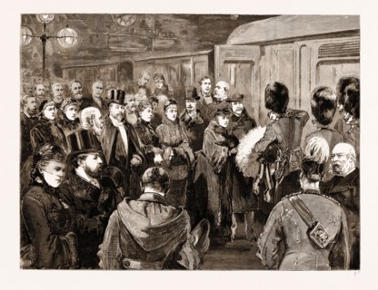 DEPARTURE OF THE DUKE AND DUCHESS OF CONNAUGHT FOR INDIA: SERGEANT-MAJOR PETER SMITH, OF THE FIRST