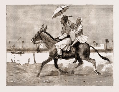 MASTER AND SLAVE: A SKETCH ON THE BANKS OF THE BLUE NILE, KHARTOUM, SUDAN, 1883