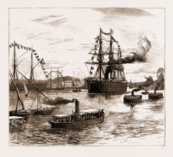 THE VOYAGE OF THE DUKE AND DUCHESS OF CONNAUGHT TO INDIA ON BOARD THE P.&O. MAIL STEAMER "CATHAY",