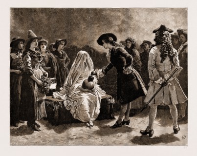 ILLUSTRATION TO WALTER BESANT'S NEW STORY, "DOROTHY FORSTER," (DRAWN BY CHARLES GREEN), 1883