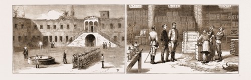 THE REBELLION IN THE SUDAN, WITH BAKER PASHA'S REINFORCEMENTS, 1883: DRILLING THE GENDARMERIE IN