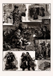 EASTERN IN SOUTHERN RUSSIA, 1886: 1. "Christ is Risen". 2. Purchasing Candles at Entrance of Church
