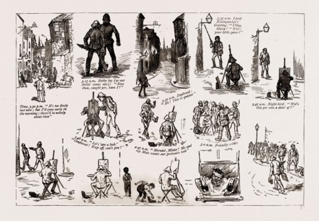 AN ARTIST'S EXPERIENCES IN EARLY MORNING, 1886