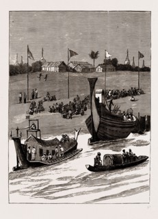 WITH LORD DUFFERIN IN BURMA: THE VICEROY'S RETURN TO RANGOON DOWN THE IRRAWADDY, 1886