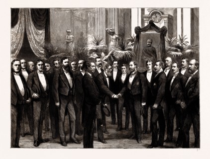 THE OPENING FESTIVAL OF THE GORDON BOYS' HOME: THE PRINCE OF WALES RECEIVING THE GUESTS, UK, 1886: