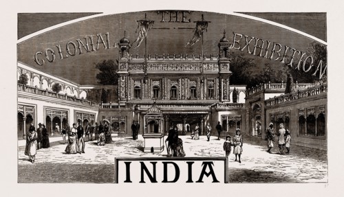 THE COURTYARD, INDIAN PALACE, 1886
