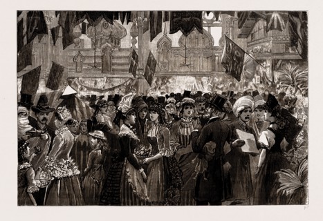 FANCY FAIR AT THE ATHENAEUM, CAMDEN ROAD, IN AID OF THE NORTH-WEST LONDON HOSPITAL, UK, 1886