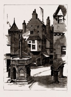 THE OPENING OF THE INTERNATIONAL EXHIBITION AT EDINBURGH BY PRINCE ALBERT VICTOR: THE MODEL OF THE