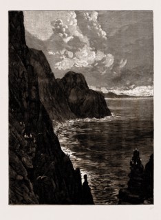 VIEW FROM THE SUMMIT OF THE NORTH CAPE, LOOKING SOUTH, NORWAY, 1886