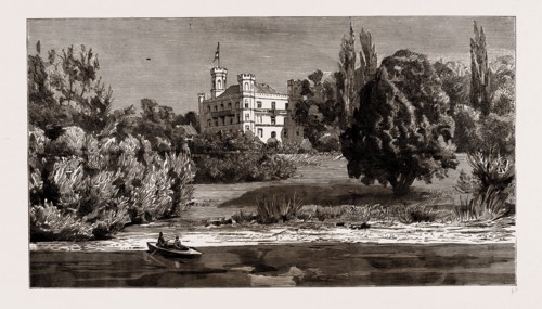 THE DEATH OF KING LUDWIG II. OF BAVARIA: SCHLOSS BERG, AND THE LAKE WHERE THE LATE KING COMMITTED