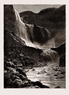 THE SKJAEGGEDALSFOS, HARDANGER, NORWAY, 1886