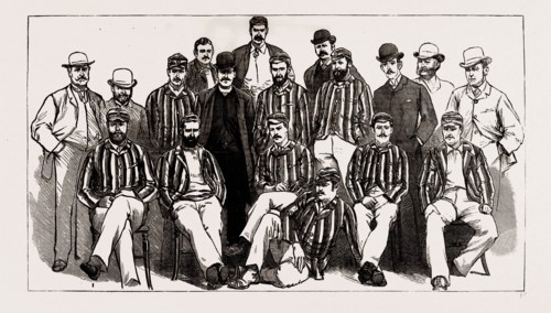 THE AUSTRALIAN CRICKET TEAM NOW VISITING ENGLAND: H.J.H. Scott (Captain); A.H. Jarvis; S.P. Jones;