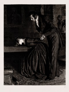 THE MAYOR OF CASTERBRIDGE, DRAWN BY ROBERT BARNES, WRITTEN BY THOMAS HARDY, 1886; "Don't cry, don't