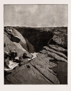 LULU FALLS AND CHASM, SOUTH AFRICA, 1886