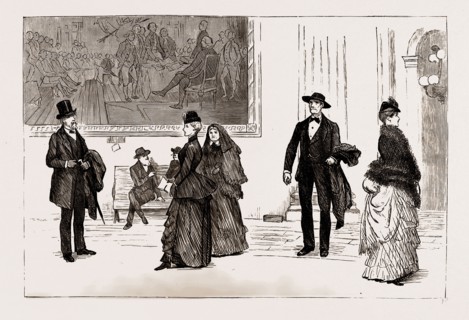 AT WASHINGTON: COUNTRY PEOPLE IN THE ROTUNDA OF THE CAPITOL, USA, US, UNITED STATES, UNITED STATES