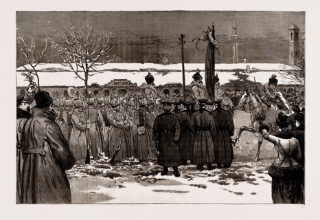 THE ARMISTICE BETWEEN SERBIA AND BULGARIA: BULGARIAN VOLUNTEERS DISBANDING AT RUSTCHUCK, 1886