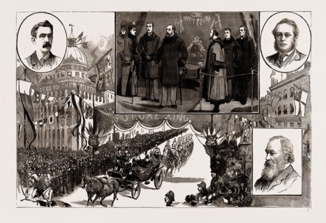 THE PRINCE OF WALES AT LIVERPOOL AND BIRKENHEAD, UK, 1886: Reception of the Prince in Liverpool:
