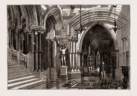 EATON HALL: THE GREAT CORRIDOR AND STAIRCASE, UK, 1886