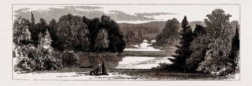 EATON HALL: A VIEW FROM THE LAWN, UK, 1886