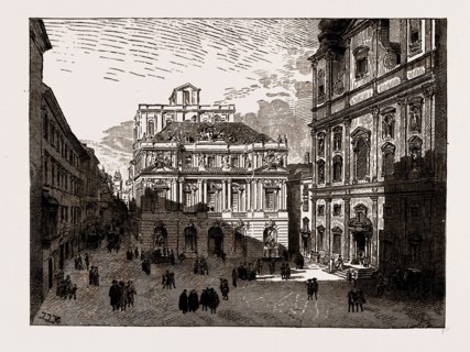 AUSTRIA-HUNGARY, 1886: THE OLD UNIVERSITY PLATZ, VIENNA