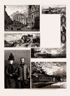 AUSTRIA-HUNGARY IN WORD AND PICTURE, 1886: THE OLD UNIVERSITY PLATZ, VIENNA; THE HABSBURG, ARGOVIE,